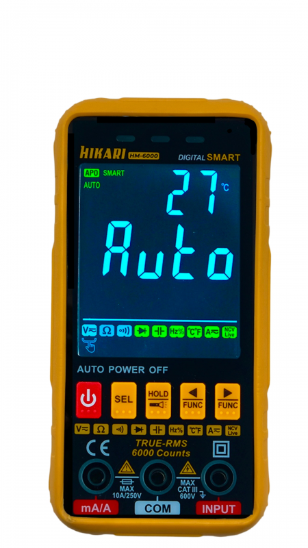 multimetro digital smart hm-6000 hikari